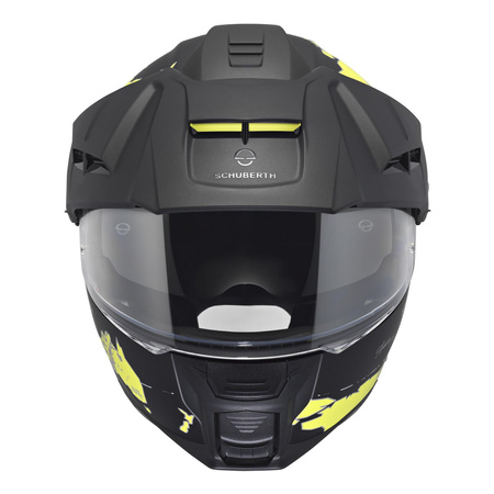 Kask motocyklowy SCHUBERTH E2 ECE ATLAS YELLOW czarny żółty fluo