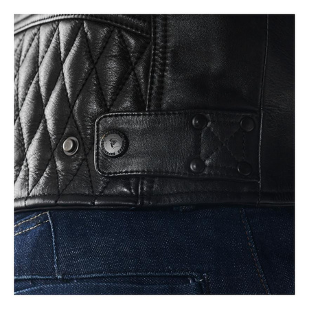 Kurtka motocyklowa skórzana Rebelhorn HUNTER II czarny mat