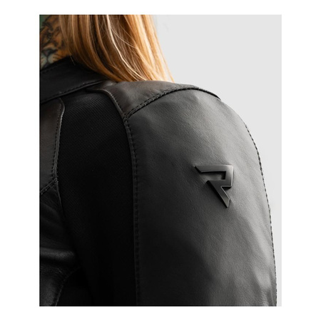 Damska kurtka motocyklowa skórzana Rebelhorn SIENA czarny
