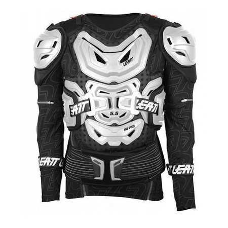 Zbroja motocyklowa LEATT 5.5 WHITE czarny biały