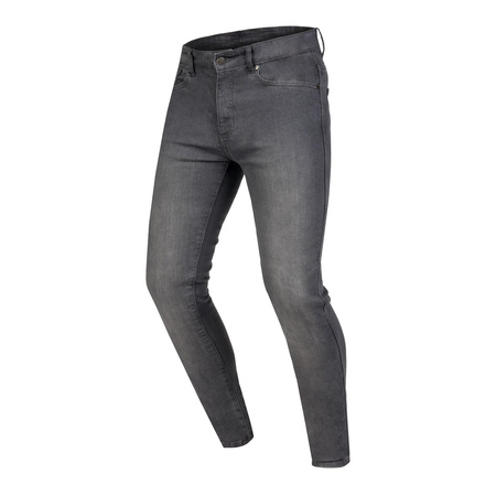 Jeansy motocyklowe OZONE STRIKER SLIM FIT sprany szary