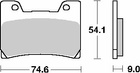 SBS KLOCKI HAMULCOWE KH160 STREET CERAMIC KOLOR CZARNY