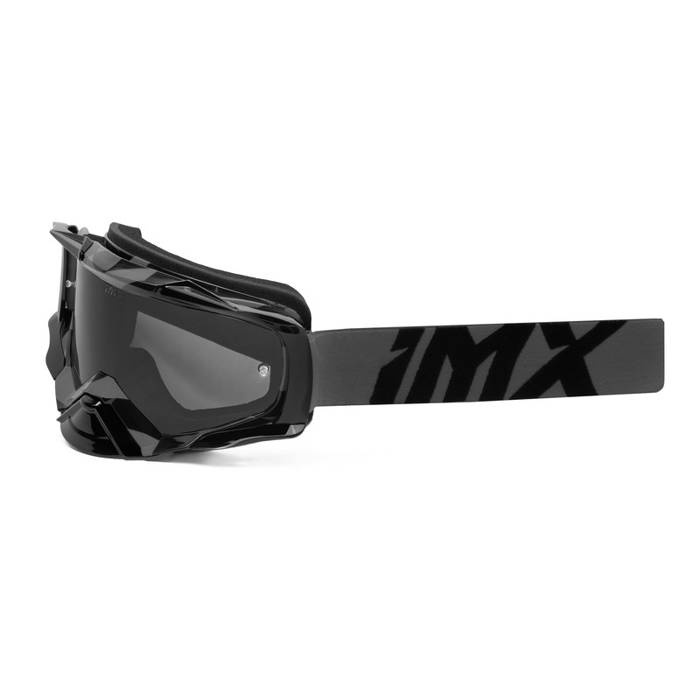 Gogle motocyklowe IMX Dust Graphic Grey Gloss/Black - Szyba Dark Smoke + Clear (2 Szyby W Zestawie)