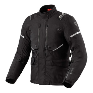 Kurtka motocyklowa tekstylna REVIT VERTICAL GTX BLACK/SILVER czarny srebrny