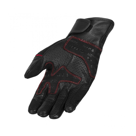 Rękawice motocyklowe SECA AXIS MESH II RED czarny czerwony