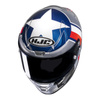 Kask motocyklowy integralny sportowy HJC RPHA 1 Ben Spies srebrnystar srebrny