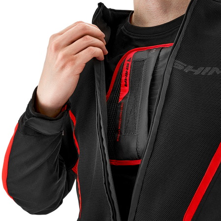 Kurtka motocyklowa tekstylna miejska Shima MESH PRO 2.0 czerwony