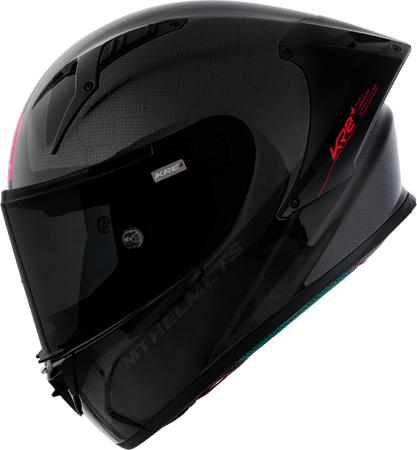 Kask motocyklowy MT KRE+ S SOLID GLOSS CARBON/BLACK czarny