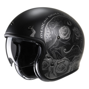 Kask motocyklowy otwarty HJC V31 Desto czarny/szary