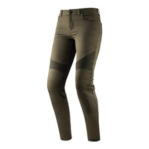 Jeansy motocyklowe damskie Rebelhorn VANDAL TWILL oliwkowy