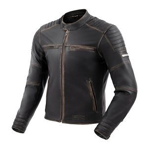 Kurtka motocyklowa skórzana Rebelhorn HUNTER II brązowy vintage