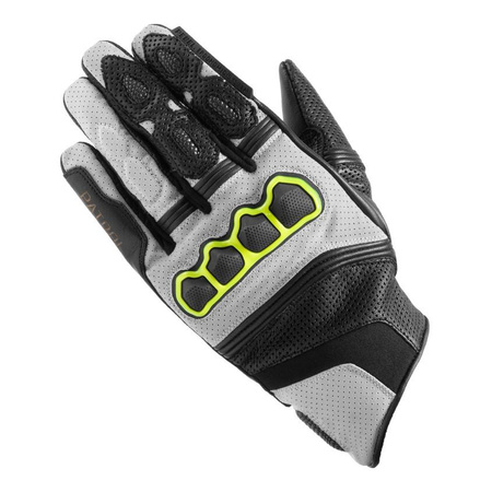 Rękawice motocyklowe miejskie Rebelhorn PATROL krótkie czarny-szary