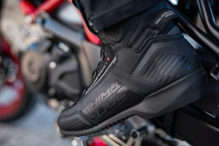 Buty motocyklowe krótkie/miejskie/turystyczne Shima EDGE WP czarny