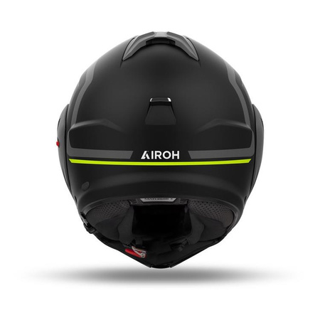 Kask motocyklowy AIROH MATHISSE II GENIUS YELLOW MATT żółty fluo szary czarny