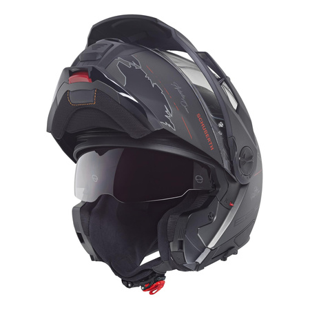 Kask motocyklowy SCHUBERTH E2 ECE ATLAS ANTHRACITE czarny szary czerwony