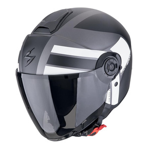 Kask motocyklowy SCORPION EXO-CITY II BLUR SILVER/BLACK/WHITE srebrny czarny biały