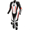 Kombinezon jednoczęściowy motocyklowy skórzany Shima MIURA RS biały/fluo