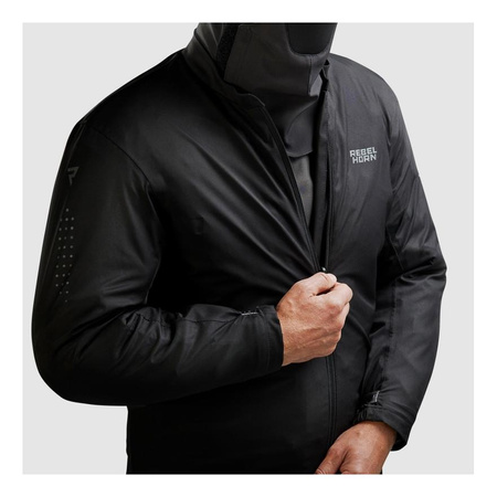 Kurtka motocyklowa tekstylna Rebelhorn CUBBY V czarny-piaskowy