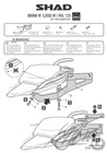 Stelaż kufra tylnego SHAD do BMW R1200