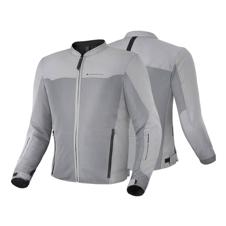 Kurtka motocyklowa tekstylna miejska Shima OPENAIR szary