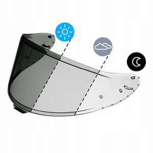 Szyba/wizjer motocyklowy do kasku SHOEI X-SPR Pro/NXR 2 (CWR-F2PN) Fotochrom Photochromic dzień noc