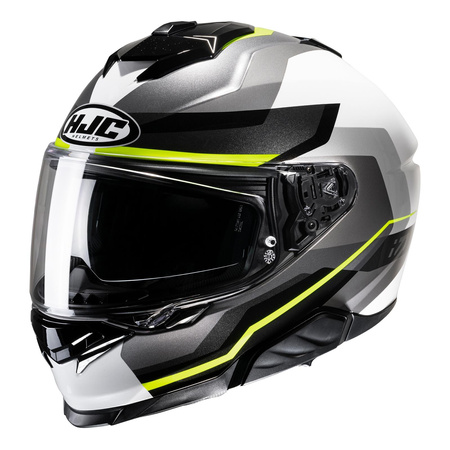 Kask motocyklowy integralny HJC I71 Nior szary/żółty