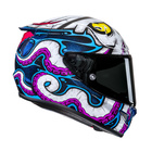 Kask motocyklowy integralny HJC RPHA 12 Kraken biały/niebieski