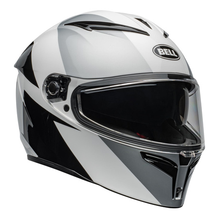 Kask motocyklowy BELL Lithium Shear srebrny/biały
