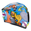 Kask motocyklowy SCORPION EXO-JNR FUN BLUE/ORANGE niebieski pomarańczowy