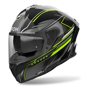 Kask motocyklowy AIROH SPARK 2 SHADOW YELLOW GLOSS żółty fluo szary
