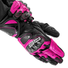 Rękawice motocyklowe damskie SHIMA RS-3 LADY PINK czarny różowy
