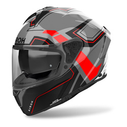 Kask motocyklowy AIROH SPARK 2 DART RED GLOSS czerwony szary czarny