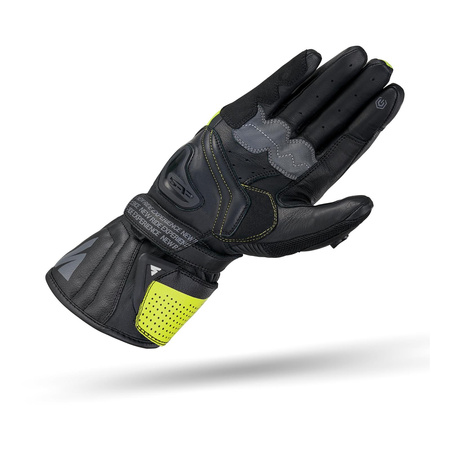 Rękawice motocyklowe skórzane sportowe Shima STR-2 VENT GLV fluo