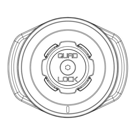 Uchwyt Głowica Wodoodporny Indukcja Bezprzewodowo Ładowanie USB QUAD LOCK Uniwersalne