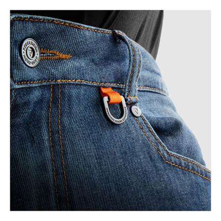 Spodnie jeans REBELHORN VANDAL MONOLAYER WASHED BLUE niebieski