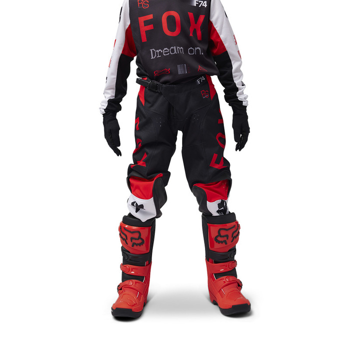 Spodnie motocyklowe dziecięce FOX Junior 180 Race Spec Fluorescent Red