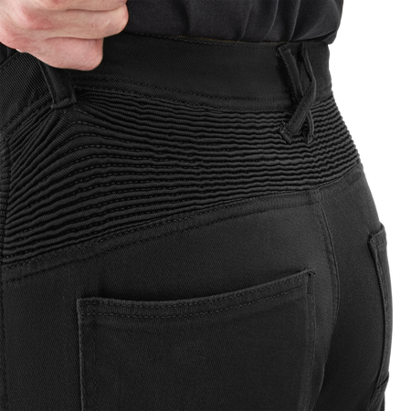 Spodnie jeansowe motocyklowe VORG REVO BLACK czarny