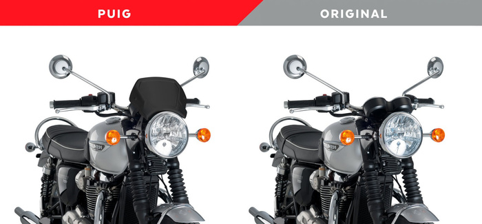 Owiewka PUIG Retroplate do Triumph Bonneville T120 16-24 (aluminiowa)