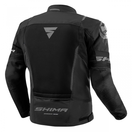 Kurtka motocyklowa tekstylna miejska/sportowa Shima SOLID 2.0 VENT czarny