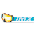 Gogle motocyklowe IMX Sand Orange Matt/Blue/White - Szyba Orange Iridium + Clear (2 Szyby W Zestawie)