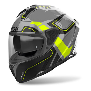 Kask motocyklowy AIROH SPARK 2 DART YELLOW GLOSS żółty fluo szary czarny