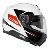 Kask motocyklowy SCHUBERTH C5 ECE ECLIPSE RED biały czarny czerwony