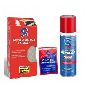 Zestaw motocyklowy S100 do wizjera i wnętrza kasku z chusteczką