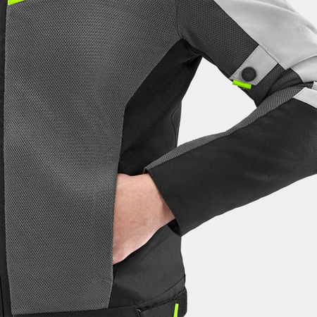 Kurtka motocyklowa VORG NANO GREY szary czarny żółty fluo