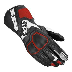 Rękawice motocyklowe SPIDI STS-3 RED czarny czerwony biały