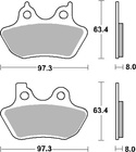 SBS KLOCKI HAMULCOWE KH400 STREET EXCEL/RACING SINTER KOLOR ZŁOTY