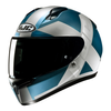 Kask motocyklowy integralny HJC C10 Tez niebieski/srebrny