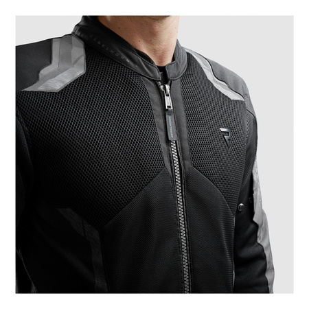 Kurtka motocyklowa tekstylna Rebelhorn JAX czarny-szary