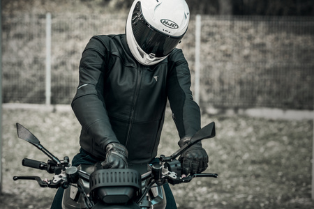 Kurtka motocyklowa miejska skórzana Shima SHADOW TFL czarny