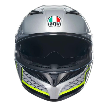 Kask motocyklowy AGV K3 FORTIFY GREY/BLACK/FLUO YELLOW szary żółty fluo czarny
